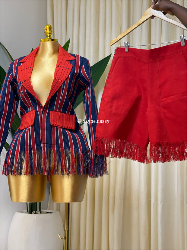 Asooke Blazer X Shorts